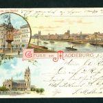 Ansichtskarte Gruss aus Magdeburg Dom , Kaiser Otto Denkmal 1897 n. Düren