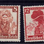 Dt. Reich Michel Nummer 592 + 593 postfrisch