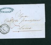 Vorphilatelie Brief Italien Genua Genova nach Lucca 1860
