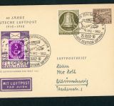 Berlin Privat Ganzsache 40 Jahre Lufpost 1952 mit Sonderstempel
