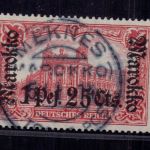 Deutsche Auslandspostämter Marokko Michel Nr. 54 IA Meknes gestempelt