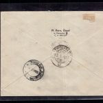 Schweiz Flugpost Beleg Einschreiben Basel nach Rumänien 1937