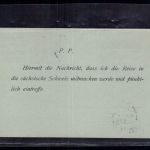 Dt. Reich Germania Ganzsache P87 F/A , Jonsdorf Zittau , Rück Bahnpost 1907