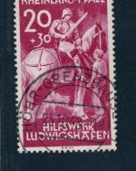 All. Besetzung Franz. Zone Rheinland Pfalz Mi.Nr. 30 gestempelt geprüft