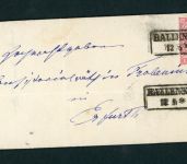 Norddeutscher Bund Einzelfrankatur Ballenstedt n. Erfurt