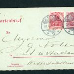 Deutsches Reich Kartenbrief Michel Nr. K12 Schlettstadt n. Amsterdam 1906