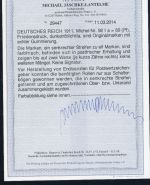 Deutsches Reich Michel-Nr. 92Ia postfrischer 11er Streifen !! Attest