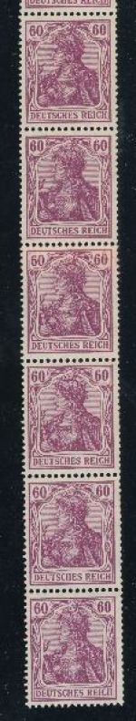 Deutsches Reich Michel-Nr. 92Ia postfrischer 11er Streifen !! Attest