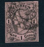 Sachsen Michel Nummer 9 gestempelt