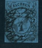 Sachsen Michel Nummer 10 gestempelt