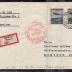 LZ 129 Zeppelin Beleg Europa - Nordamerika USA n. München 1936