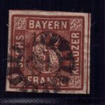Bayern Michel-Nr. 4II gestempelt