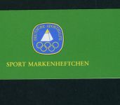 Bund Michel Nummer 1047I Plattenfehler im Sport Markenheftchen postfrisch