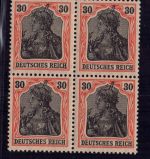 Dt. Reich Michel Nummer 89 II x ungebraucht mit Falz