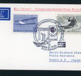 Österreich Beleg Olympiade Sonderflug Wien - Tokyo 1964