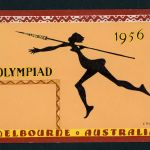 Australien Olympia Souvenirblock 1956 Michel Nummer 266 - 269 auf Postkarte