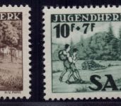 Saarland Michel Nummer 262+263 ungebraucht mit Falz