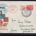 Berlin Zusammendruck W 13 - FDC 1949 - Berlin nach Limburg / Hessen