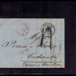 Schweiz Brief mit Inhalt - Geneve / Genf nach Caderousse vaucluse 1860