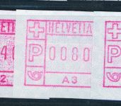 Schweiz Automatenmarken 1 , A1 - A4 postfrisch