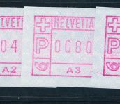 Schweiz Automatenmarken 1 , A1 - A4 postfrisch
