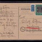 Bund Brief mit Michel Nummer 113 - 100 Jahre Briefmarken München 1949