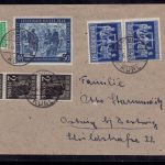 Brief Alliierte Besetzung Gemeinschaftsausgaben MiNr 858 c 1948 + geprüft
