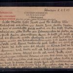 Postkarte All. Besetzung Not / Befehlsausgabe OPD Schwerin nach Berlin 1945