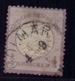 Dt. Reich Michel-Nummer 16, gestempelt und geprüft