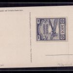 Beleg mit Flugpost Gotha 1912 Marke + Jeannin auf Aviatik Eindecker