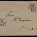 Privat Stadtpost Stuttgart - zwei Pfennig - 1894 gelaufen