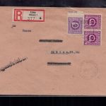 Österreich US Zensur Einschreiben Linz - Series 1945 - Linz nach Wien mit Paar