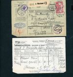 Dt. Reich Auslands Paketkarte Barmen n. Christiania Oslo 1916 m. I.Erklärung