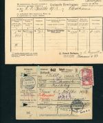 Dt. Reich Auslands Paketkarte Gutach n. Christiania Oslo 1915 m. I.Erklärung