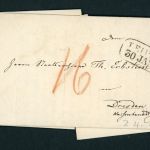 Franko Brief von Leipzig nach Dresden 1950