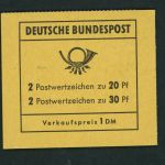 Bund Markenheftchen Michel Nummer 14a postfrisch