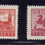 Lokalausgaben Plauen Michel Nr. 4y+5y, postfrisch