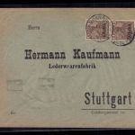 Deutsche Auslandspostämter China - Brief + Paar Shanghai n. Stuttgart 1902