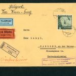 Österreich Flugpost EF mit Mi.Nr. 611, Schwertberg, Wien , Galbonz 1938