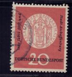 Bund Michel Nummer 255 VIII Plattenfehler gestempelt
