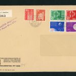 Schweiz Mischfrankatur 1963 Einschreiben Bern - Zollabfertigung Neu-Ulm