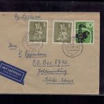 Berlin Luftpost MiFr nach Johannisburg Südafrika 1958