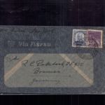 Brasilien Luftpost Beleg - Zeppelin Marke - nach Bremen 1933