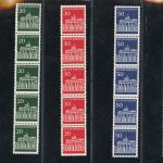 Bundesrepublik Michel Nummer 506v - 510v postfrisch 5er Streifen Rollenmarke