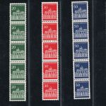 Bundesrepublik Michel Nummer 506w - 510w postfrisch 5er Streifen Rollenmarke