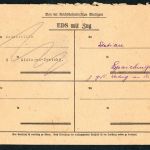 Eisenbahn Dienstsache , EDS mit Zug , Reichsbahndirektion Stuttgart Aldingen