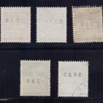 Bund Michel Nr. 506R - 510R gestempelt