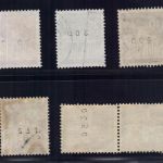 Bund Michel Nr. 506R - 510R gestempelt