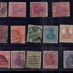 Deutsches Reich Lot Germania gestempelt / ungebraucht Falz