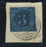 Thurn und Taxis Michel Nr. 8 , Briefstück